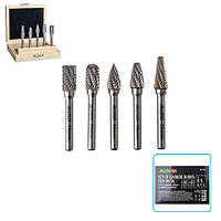 Alloid Pro. Набір брфрез твердосплавних для металу, 5 шт.