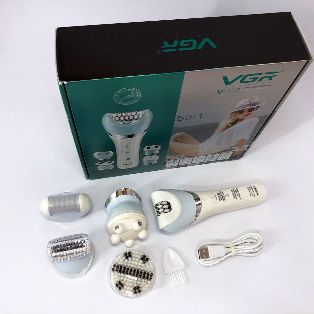 Пилка для ступень, Жіночий тример для тіла, Пилка для п'ят Жіночий епілятор зони бікіні VT-25, фото 1