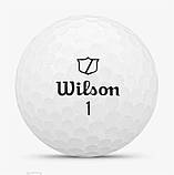 М'ячі для гольфу Wilson Duo Soft 2025 12 шт, білі, фото 3