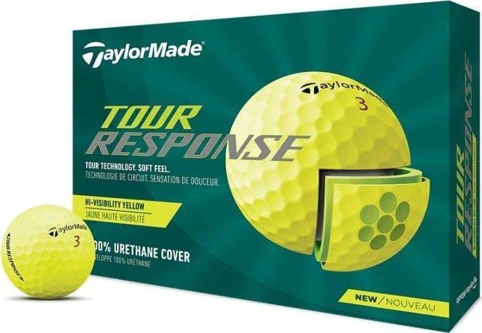 М'ячі для гольфу Taylor Made Tour Response 12 шт, жовті, фото 1