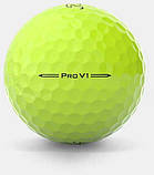 М'ячі для гольфу Titleist Pro V1 3 шт, жовті, фото 3