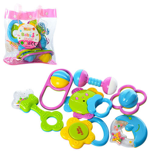 Набір дитячих брязкалець 3838A-25 в сумці, фото 1