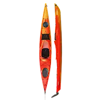 Каяк Zegul Ormen PE MV RudderSkeg BOM ok, 445 х 62 см - червоно-жовтий