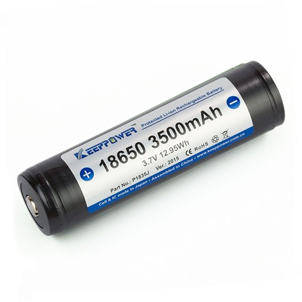 Акумулятор Li-Ion KeepPower 18650 3500mAh c захистом