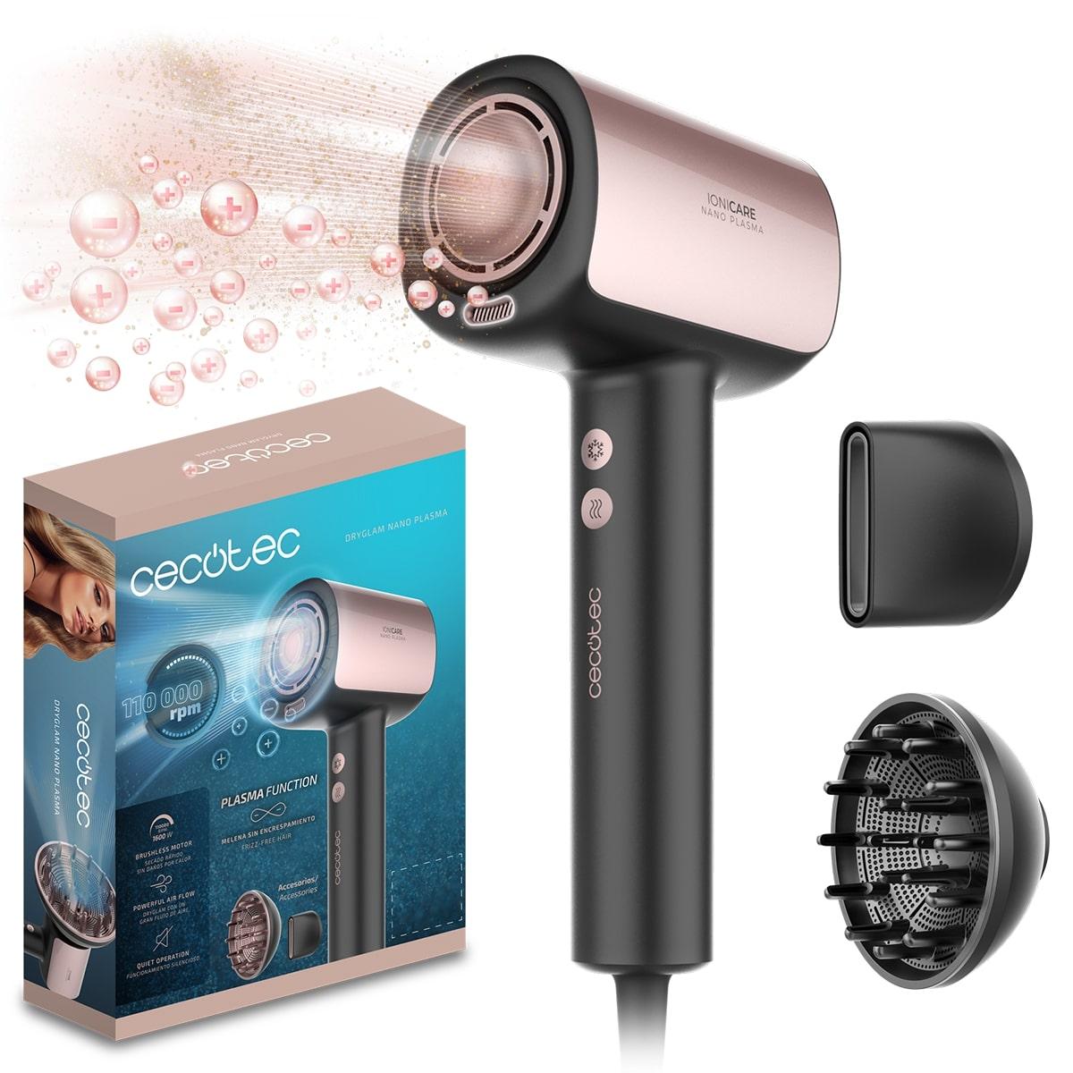 Фен Cecotec DryGlam Nano Plasma Black (A01_EU01_100150), фото 1