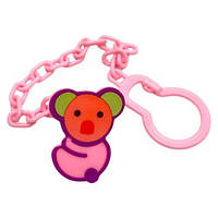 Ланцюжок для пустушки "Курносики" Коала (РОЖЕВА)