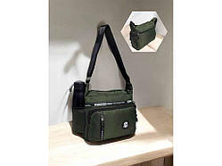 Сумка чоловіча хакі 24*11*28,5см м.0722 плащівка ТМ SP