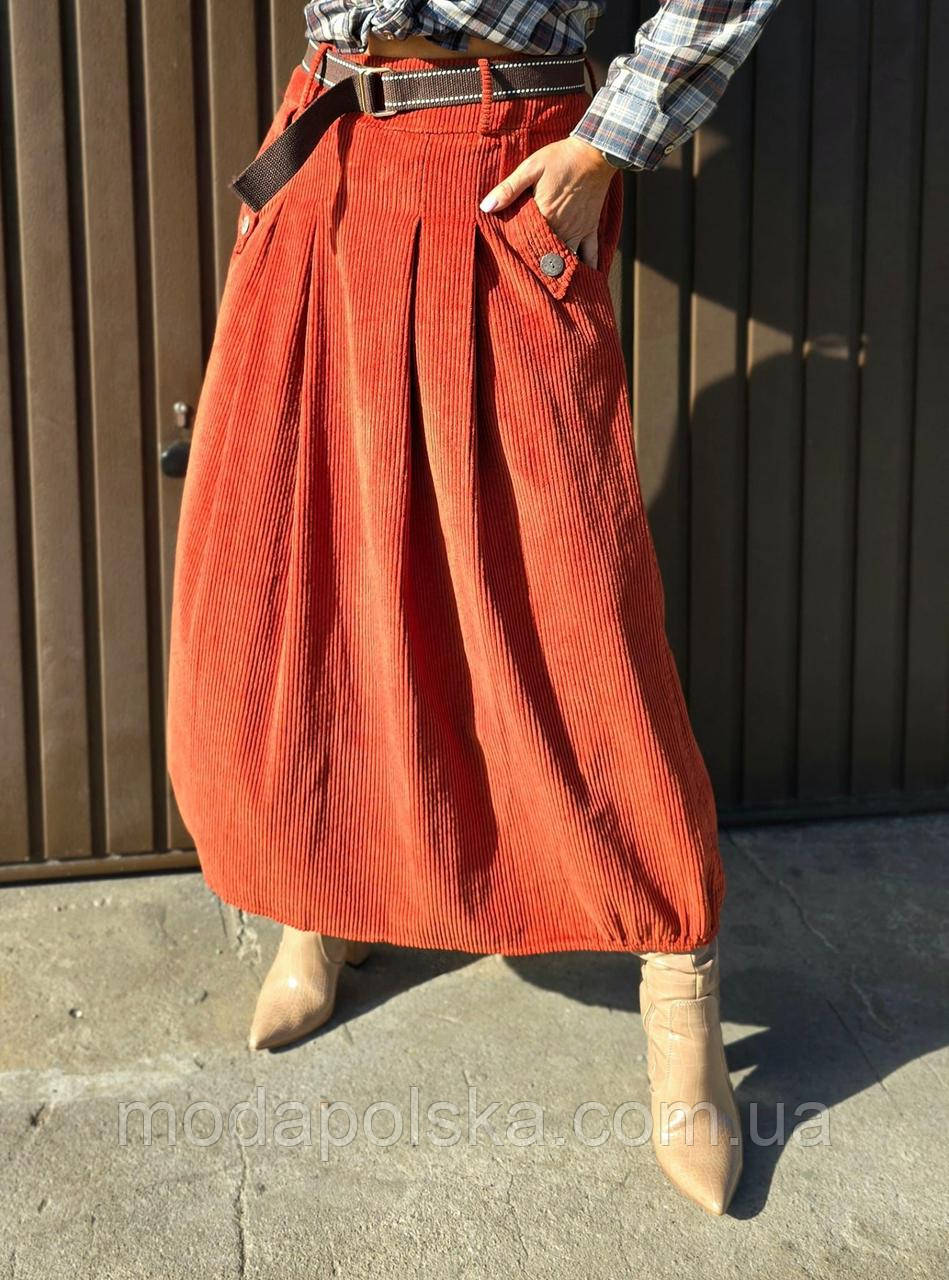 Спідниця стильна вельвет, фото 1