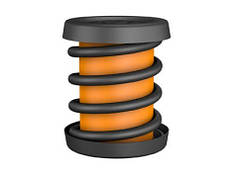 Пружинний віброізолятор з еластомірним демпфером ISOTOP DSD