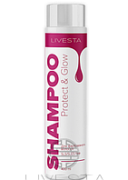 Безсульфатний шампунь для фарбованого волосся "Захист і блиск" LIVESTA, 400 мл
