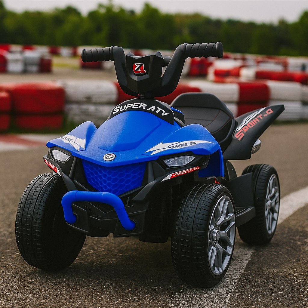 Дитячий електроквадроцикл Bambi Super ATV 12V (синій колір), фото 1