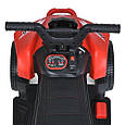 Дитячий електроквадроцикл Bambi Super ATV 12V (червоний колір), фото 8
