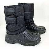 Чоловіче взуття для тактичного використання 43р 27см, Гумові утеплені чоботи чоловічі короткі NJ-60, фото 4