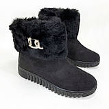 Бурки бабуші жіночі повсть 38р 25см, Калоші жіночі утеплені ева чорні зимові калоші VP-44, фото 3