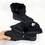 Бурки бабуші жіночі повсть 38р 25см, Калоші жіночі утеплені ева чорні зимові калоші VP-44, фото 4