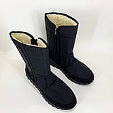 Чоботи рибальські утеплені 41р 27см, Зручне чоловіче взуття легке, Чорні черевики для роботи QV-86, фото 7