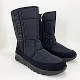 Чоботи рибальські утеплені 41р 27см, Зручне чоловіче взуття легке, Чорні черевики для роботи QV-86, фото 2