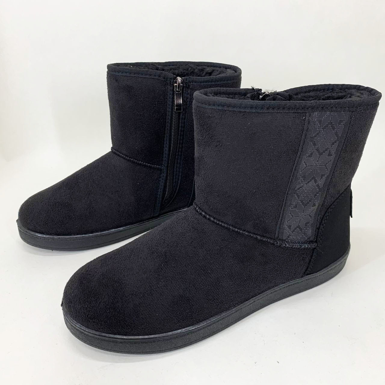 Жіночі зимові стьобані черевики, Жіночі зимові черевики на підошві галоші теплі AO-64, фото 1