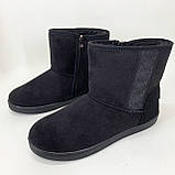 Жіночі калоші піна на хутрі 40р, Жіночі дутики на затяжці калоші пінка в наявності IT-81, фото 4