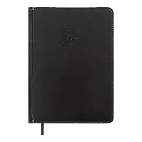 Щоденник датований Buromax Bravo зі штучної шкіри А5 336 сторінок чорний