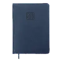 Щоденник датований Buromax Bravo зі штучної шкіри А5 336 сторінок синій