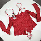 Мереживне боді №2013 з відкритим доступом, фото 3