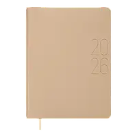 Щоденник датований Buromax Morandy Style зі штучної шкіри А5 336 сторінок пісочний