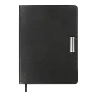 Щоденник датований Buromax Salerno зі штучної шкіри А5 336 сторінок чорний