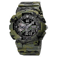 Надійні чоловічі наручні годинники SKMEI 1688CMGN, Модні наручні електронні годинники KE-77