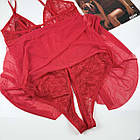 Мереживний пеньюар №8026 з відкритим доступом, фото 5