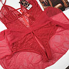 Мереживний пеньюар №8026 з відкритим доступом, фото 3