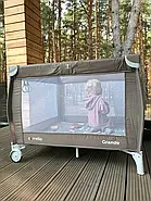 Дитячий манеж Carrello Grande CRL-18104 з входом на блискавці, 2 колеса, жорстке дно, сумка-чохол, фото 9