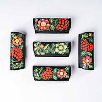 Футляр для окулярів з рукописним малюнком "Петриківський Розпис". Acropolis Ф-60/82п