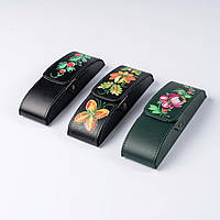 Футляр для окулярів з рукописним малюнком "Петриківський Розпис". Acropolis Ф-50/46п