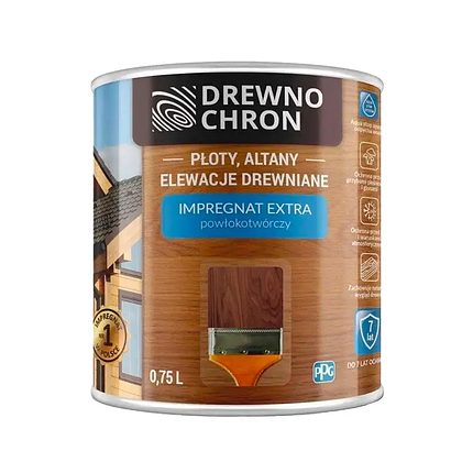 Просочення для дерева Drewnochron Impregnat Extra дуб темний 0.75л, фото 1