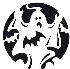 Наліпка з оракалу Halloween Ghost 20 х 20 см, 029