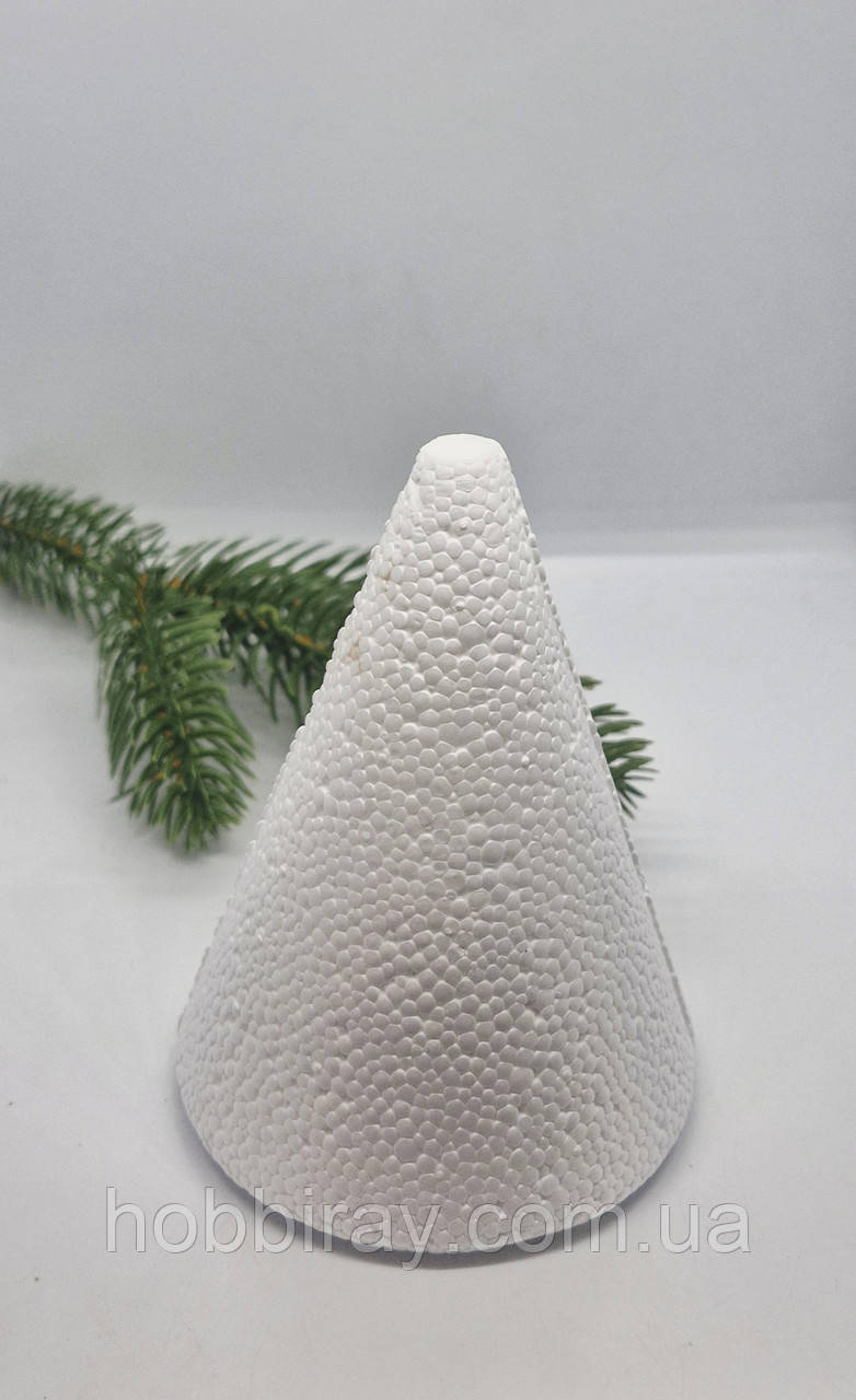 Пінопластова фігура конус. Висота 10см. 1шт., фото 1