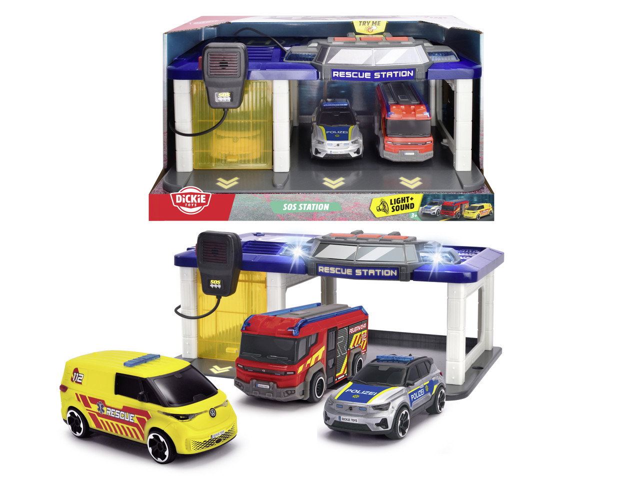 Ігровий набір "Рятувальна станція" зі звук. та світл. ефект., 3 машини (3716027), фото 1