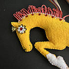 Новорічна іграшка символ року жовта, 25 см, фото 2