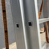 Професійна драбина трисекційна 10 метрів стремянка 3 секційна 3х14 щаблів, фото 2