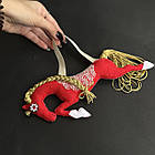 Новорічна іграшка символ року червона, 25 см, фото 2