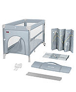 Манеж-ліжко Carrello Porta CRL-18103 з подвійним дном, боковий вхід на блискавці, 2 колеса, сумка, до 15 кг, фото 5