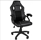 Комп'ютерне крісло для геймера YS-6056 з сітчастою спинкою крісло для роботи за ноутбуком чорне, фото 7