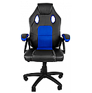 Комп’ютерне крісло з сітчастою спинкою YS-6056 мягке офісне крісло для роботи за ноутбуком синє, фото 5