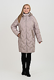 Стильне жіноче пальто на блискавці єврозима М-1152, фото 2
