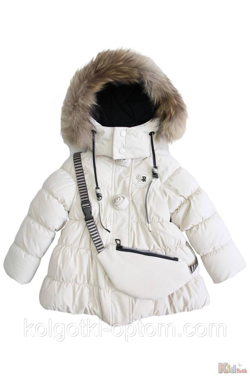 ОПТОМ Куртка кремова із сумочкою для дівчинки (92 см.)  No name 2125000879666, фото 1