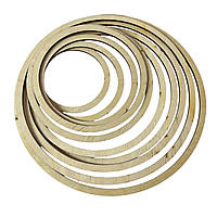 Кільця (основа) дерев'яні для декору 10 шт