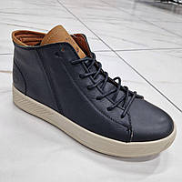 Черевики зимові чоловічі шкіряні чорні /10391/ 41р