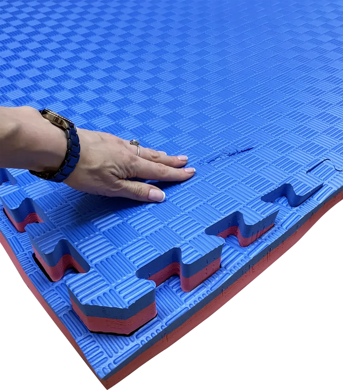 Татамі 100х100х3см, УЦІНКА (одна сторона без дефектів) з бортиком, кольори в асортименті