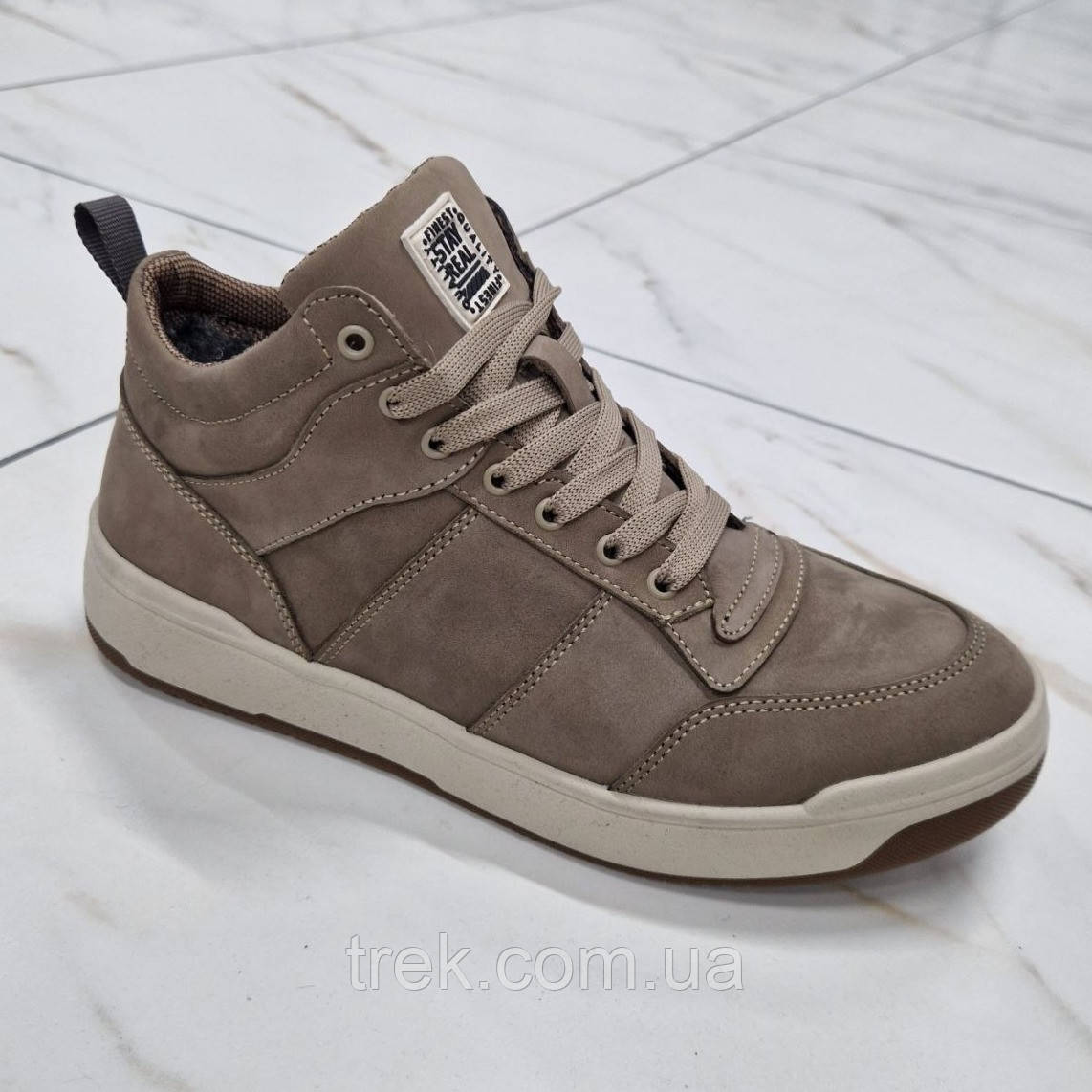 Черевики чоловічі шкіряні зимові бежеві /10825/-41р, фото 1